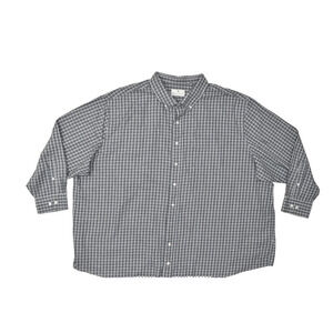Oak Hill Mens Size 4XL Gray White Plaid Long Sleeve Cotton Button Down Shirt